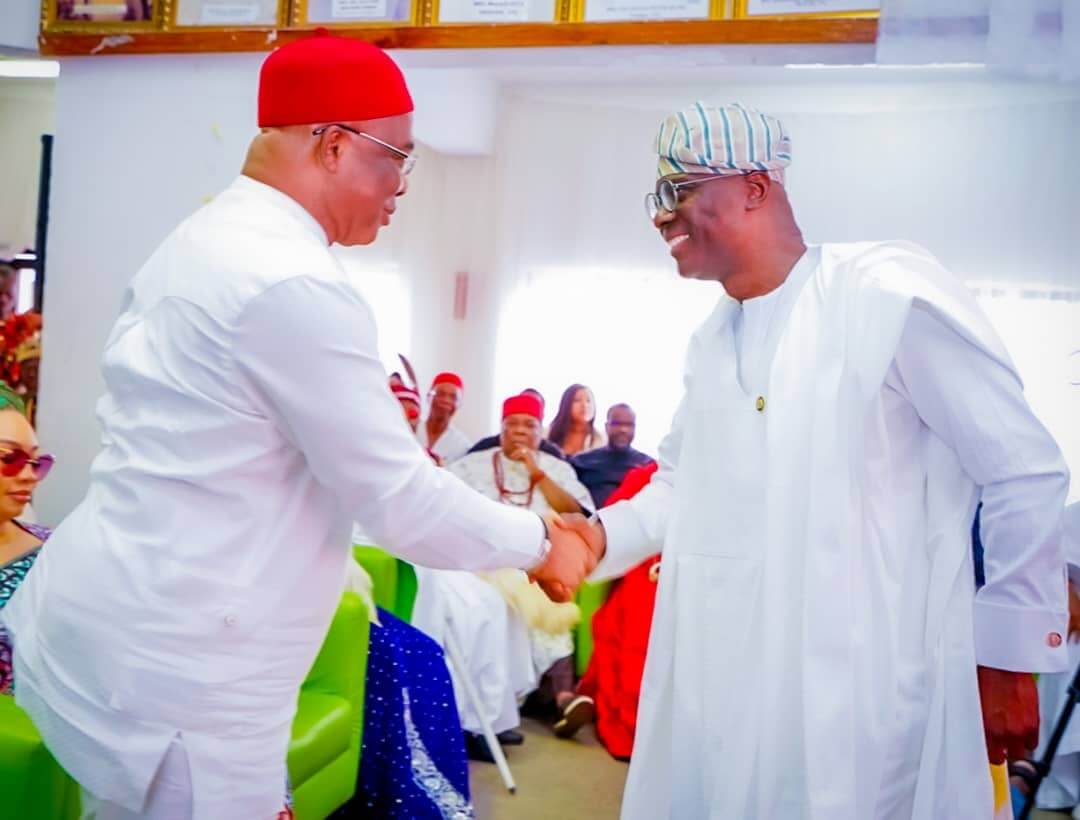 GOV. SANWO-OLU ATTENDS YORUBA TENNIS CLUB PUBLIC LECTURE DELIVERED BY GOVERNOR HOPE UZODINMA OF IMO STATE AT ONIKAN, LAGOS ON THURSDAY, 18TH JULY 2024